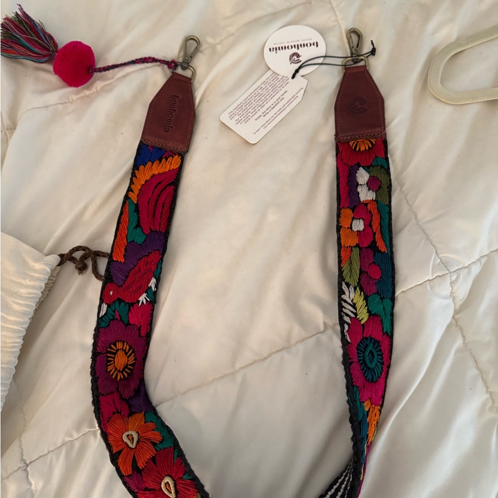 Floral Embroidered Bag Strap  camera -bag-guitar